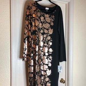Lularoe Debbie elegant 🦄unicorn 3xl NWT rose gold